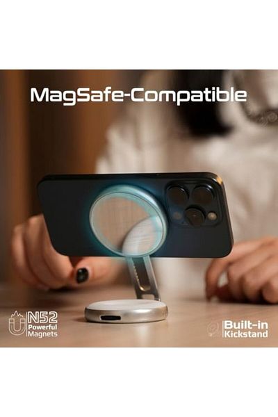 Promate Ultra-Slim LED Selfie Light with MagSafe Compatibility, 3 Light Modes, Adjustable Brightness