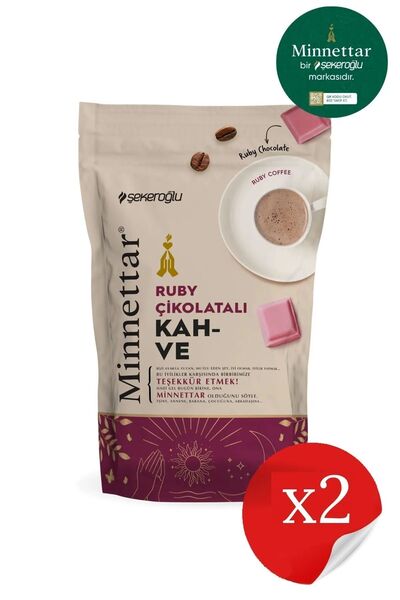 Şekeroğlu Minnettar Ruby Çikolatalı Kahve 2 X 165 gr ( 2 Paket )