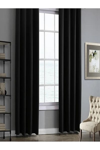 SereDesign Set of 2 SereDesign Blackout Curtains – Opaque Material