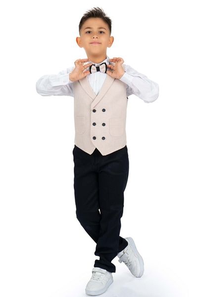 Mnk Baby&Kids Sports Vest Boy's Suit Cream