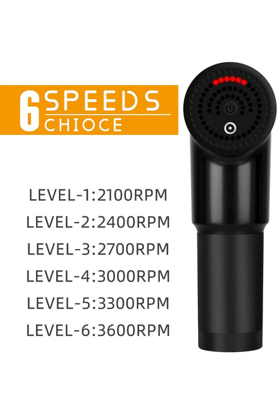 Tntech 6 Masaj Başlıklı, Ergonomik Gövde, Spor Sonrası Kas Rahatlatıcı Masaj Aleti - TNT-320
