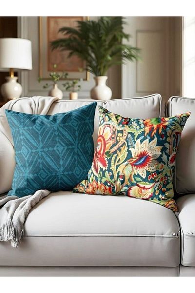 CANİLA Digital Printed Double-Sided Throw Pillow Cover Set Of 2