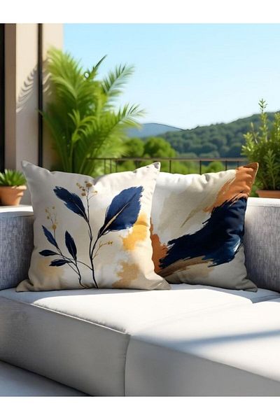 CANİLA Digital Printed Double-Sided Throw Pillow Cover Set Of 2
