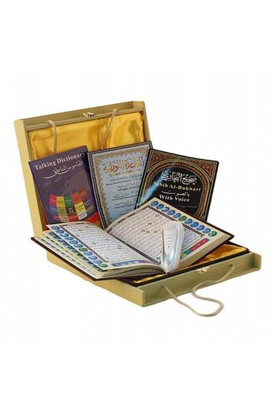 Darul Qalam قلم قراءة القرآن الكريم بذاكرة داخلية 32 جيجا بايت وتقنية البلوتوث و16 كتابًا متعدد الألوان