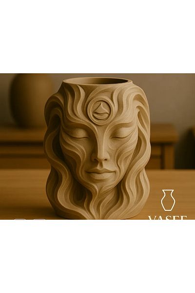 3d model s Subtle Vase – Decorative 3D Flower Pot for Peaceful Areas