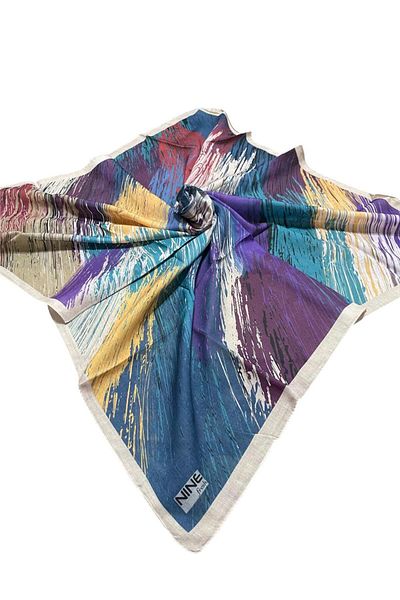 Nine Soft 0225 Indigo Scarf
