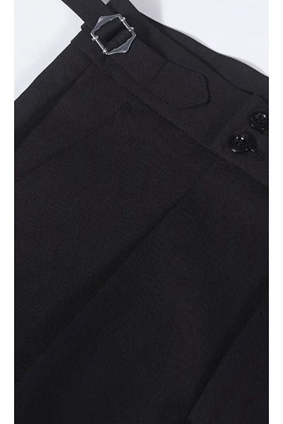 BASEL.CO New Season Premium Πλισέ Basic Lycra Παντελόνι Διπλό Πόδι