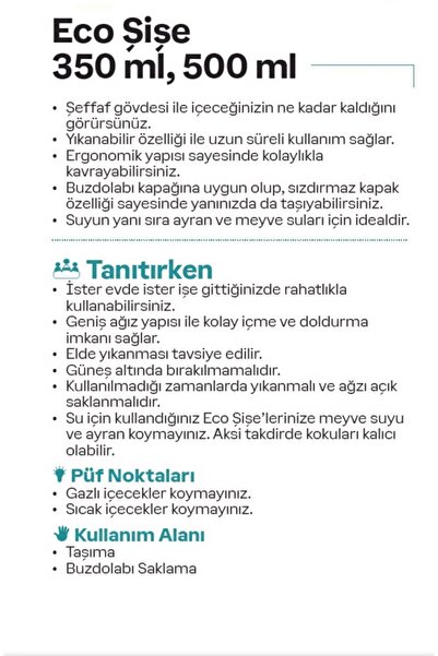 GE ACCESSORİES Orange Tuppperware 500 ml Water Bottle