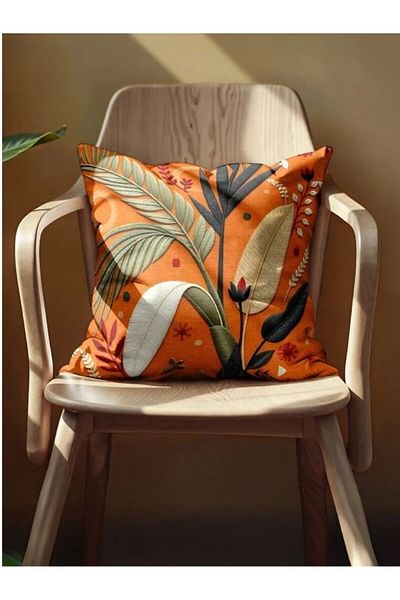 CANİLA Digital Printed Double-Sided Throw Pillow Cover Set Of 2