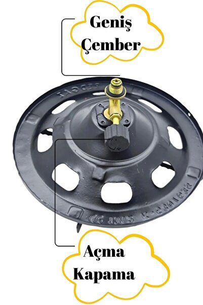 hırdawhat Küçük Piknik Tüp Kamp Ocak Başlığı Geniş Çember