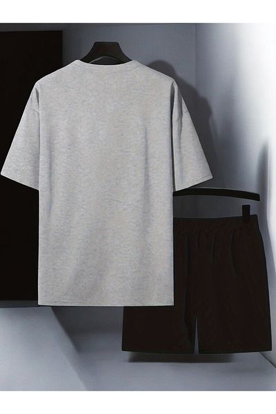uyguntarz Unisex-Shorts-Set mit Taschen-Herz-Aufdruck