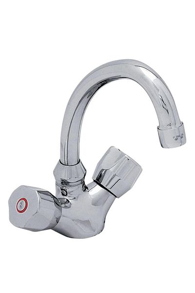 Eca Pınar Sink Mixer Tap with Double Water Inlet 102108555