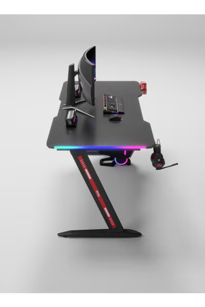 Fun Moment Computer Table for Games 120 x 60 cm with RGB Lighting