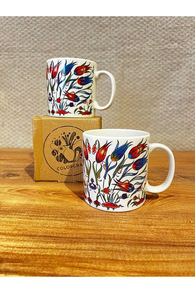 ColorCraft Mug Mug Filter Coffee Porcelain Chinese Pattern