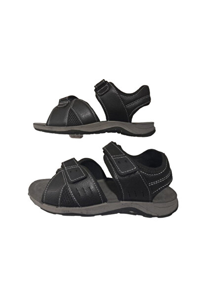 GEZER 00094 Siyah Cırtlı Erkek Sandalet