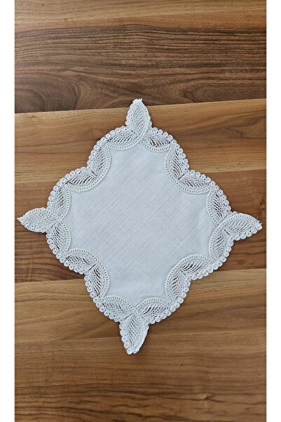 ZESA HOME Fransız Dantelli Zigon Sehpa Örtüsü