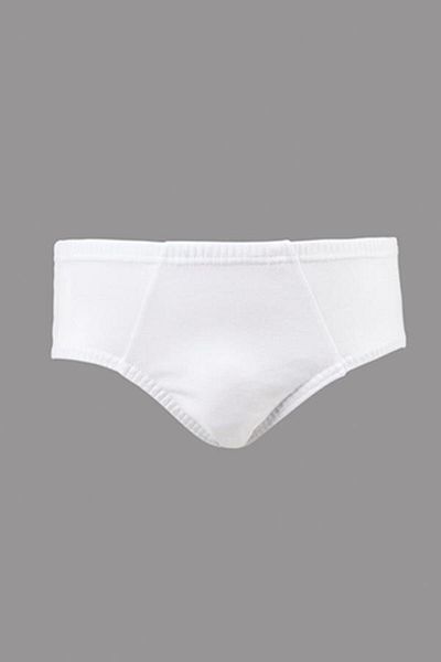 Çift Kaplan Çift Kaplan 740 Men's Single Jersey Fabric White Slip Panties