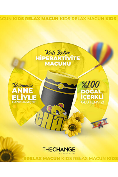 The Change By Özge Yakak Kids Relax Macun / Dikkat Eksikliği Glutensiz Glukoz Şurubu Içermeyen % 100 Doğal