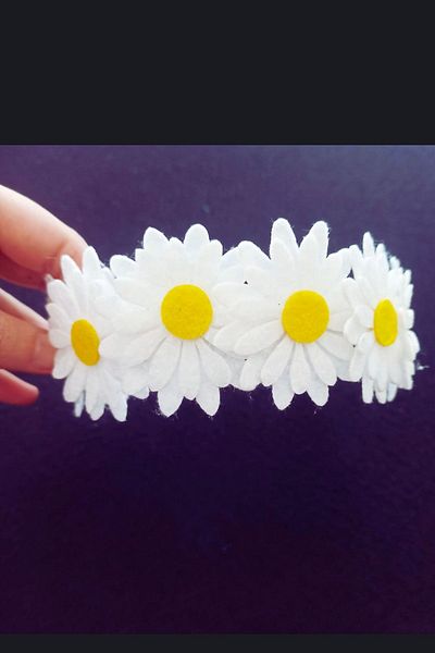 Aydede Oyunevi Daisy Flower Crown ⎮ Floral Hair Accessory for Girls