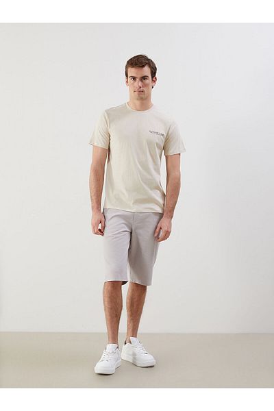 LC Waikiki Crew Neck Short Sleeve Printed Combed Cotton Men's T-Shirt