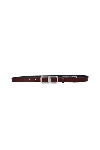 GoDeri 100% piele naturală, curea subțire de 2 cm roșu claret pentru femei cu cataramă argintie; centura rochie, centura pantalonilor _ OCHEARE