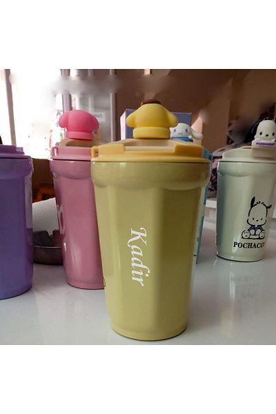 Hediye Vakti Insulated Thermos Cup with Name Written for Children