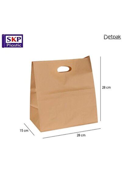 SK Diamonds كيس ورق بني بحامل فتحه مقاس صغير (20حبة)