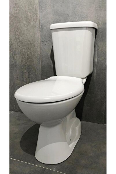 Creavit Pitta Alttan Çıkışlı Klozet Seti (4 Parça)Basic PP Kapak