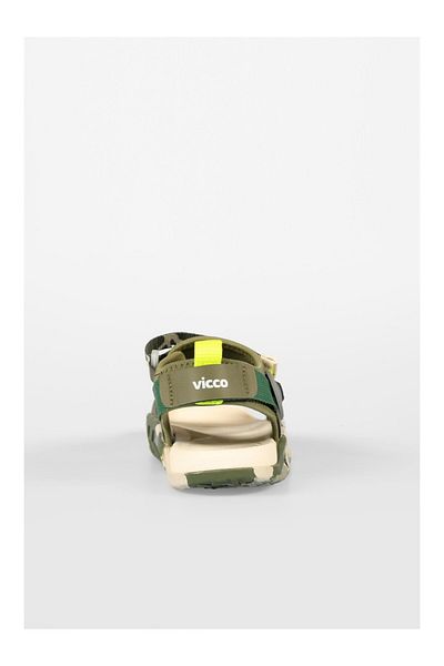 Vicco 332,P25Y,206 Tape Kids Sandals Khaki