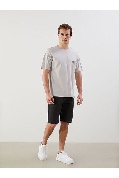 LC Waikiki Crew Neck Printed Combed Cotton Men's T-Shirt