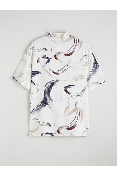 LC Waikiki Regular Fit Short Sleeve Patterned Men's Shirt