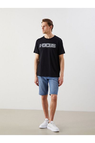 LC Waikiki Tricou pentru bărbați cu imprimeu cu gât crew
