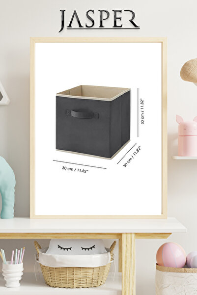 JASPER Dolap Içi Düzenleyici , Çamaşır Oyuncak Saklama Kutusu Sepet Organizer 33x30x30