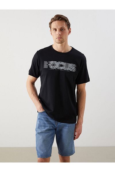 LC Waikiki Tricou pentru bărbați cu imprimeu cu gât crew