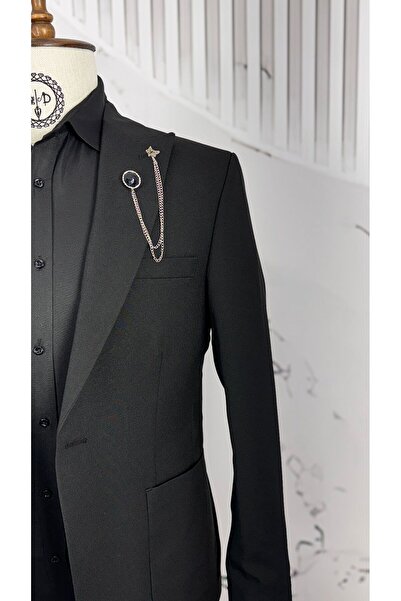 Dupont Slim Fit Kırlangıç Yaka Torba Cep Takım Elbise