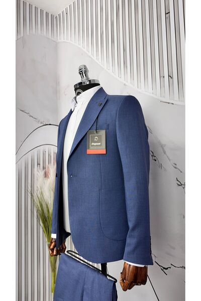 Dupont Slim Fit Kırlangıç Yaka Torba Cep Takım Elbise