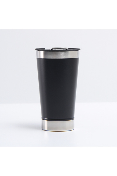 Choice3 black 20oz Creative Stainless Steel Beer Cup with Bottle Opener Doubl...