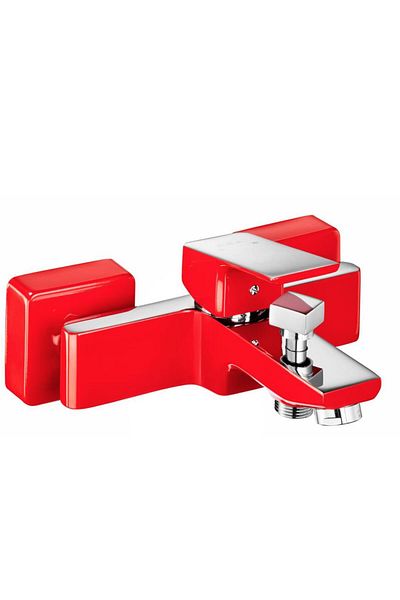 Eca Tiera Bathroom Faucet - Chrome Red 103302469