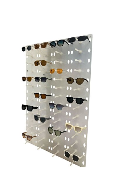 STAND MARKET - Wall Mounted Glasses Stand 56 Plexi Glass | 99X67 cm Glasses Display Stand