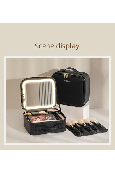 CeymSTecH Led Işıklı Aynalı Seyahat Durumunda Ayarlanabilir Zarif Şık Seyahat...