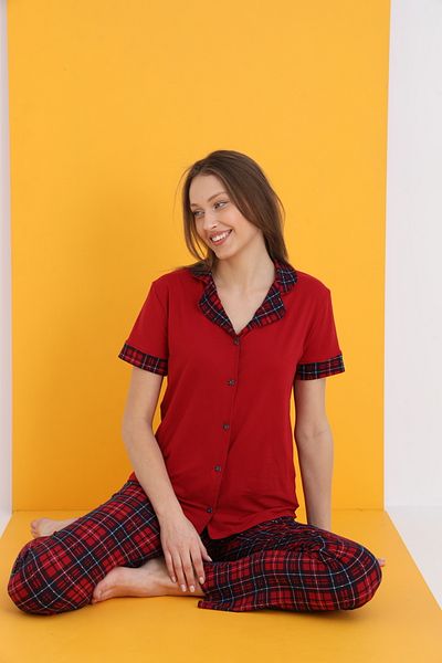 ELİTOL Bamboo Buttoned Pajama Set