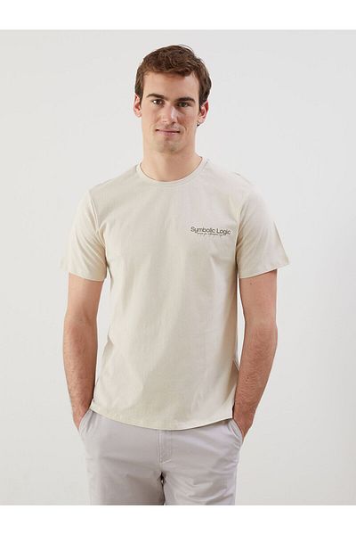 LC Waikiki Crew Neck Short Sleeve Printed Combed Cotton Men's T-Shirt