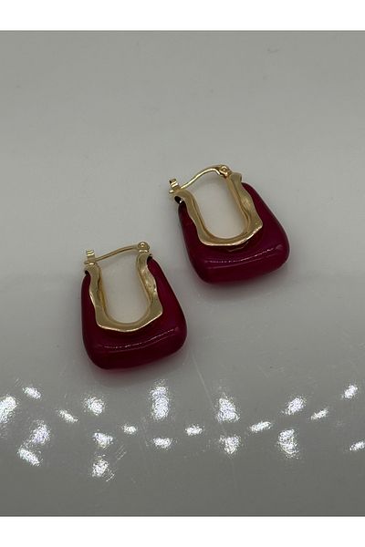 CT STONES Bag model steel earrings