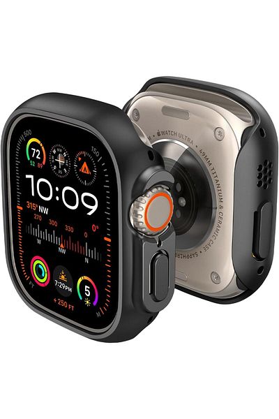 Spigen Thin Fit designed for Apple Watch Ultra 2 / Apple Watch Ultra case cover 49mm - Black