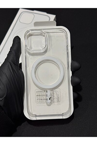 L'eDoren Iphone 14 Uyumlu Gerçek Magsafe Özellikli Sert Şeffaf Kılıf Animasyonlu