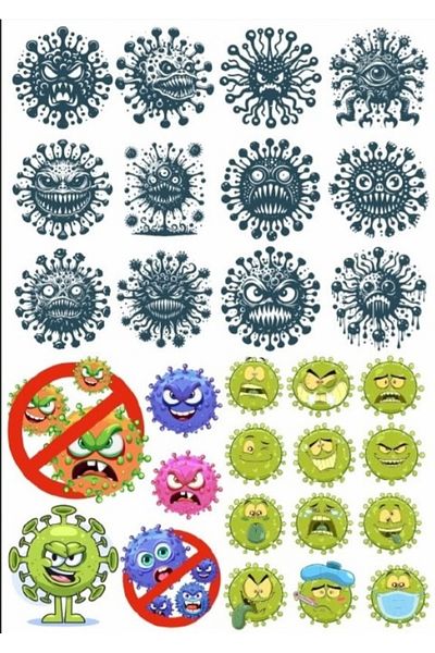 Reysa Tasarım Virus Sticker Set
