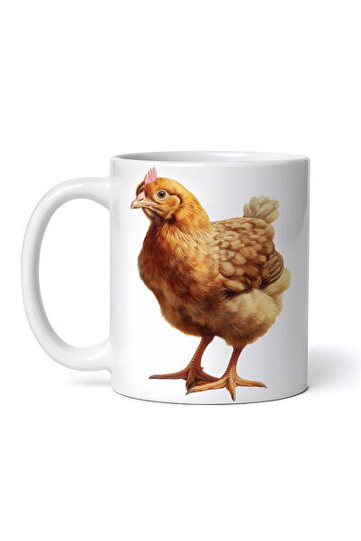 OEM Cană albă personalizată, Golden Hen, INOVATIX®. 330ml