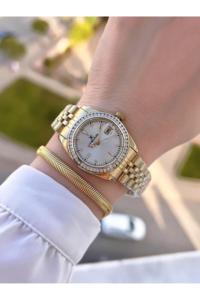 Daniel Klein Retro Mini Case with Calendar Series 2 Years Warranty 3Atm Resistant Women's Wristwatch Bdk13715.11
