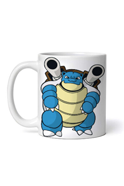 OEM Εξατομικευμένη λευκή κούπα, Pokemon Blastoise με κανόνια, INOVATIX®. 330ml