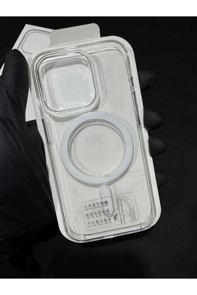 L'eDoren Iphone 15 Pro Compatible Hard Transparent Case with Real Magsafe Animated